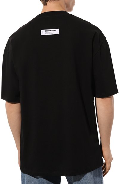 Хлопковая футболка DIEGO VENTURINO, арт. D3W4DVTS0ZHF, фото 4