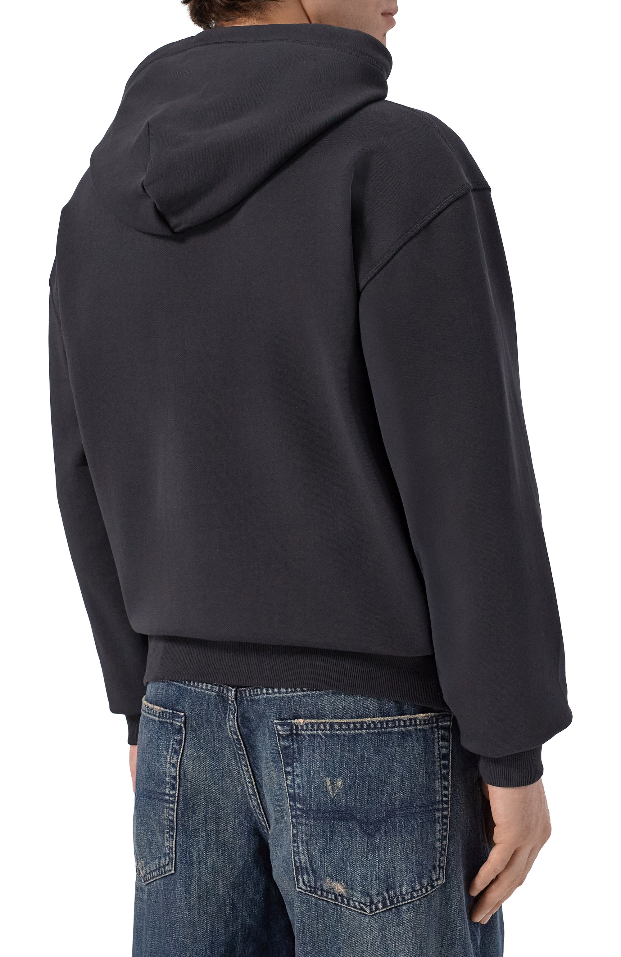 Хлопковое худи DIESEL, арт. A20447/0BKBW, фото 4