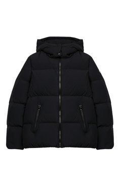 Детская пуховая куртка с капюшоном MONCLER ENFANT черного цвета, арт. E2-954-46328-05-539DG/12-14A | Фото 1 (Кросс-КТ: Зима; Девочки Кросс-КТ: Пуховик-верхняя одежда; Рукава: Длинные; Материал внешний: Синтетический материал; Материал подклада: Синтетический материал; Материал утеплителя: Пух и перо; Статус проверки: Проверена категория)