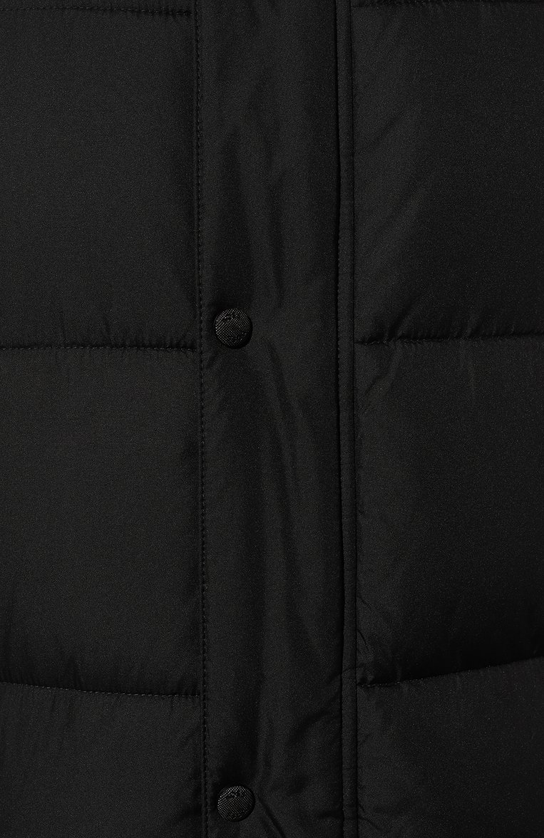 Мужская утепленная куртка BOSS черного цвета, арт. 50499542 | Фото 5 (Рук�ава: Длинные; Материал внешний: Синтетический материал; Мужское Кросс-КТ: утепленные куртки; Материал сплава: Проставлено; Материал подклада: Синтетический материал; Драгоценные камни: Проставлено; Длина (верхняя одежда): Короткие; Стили: Кэжуэл)