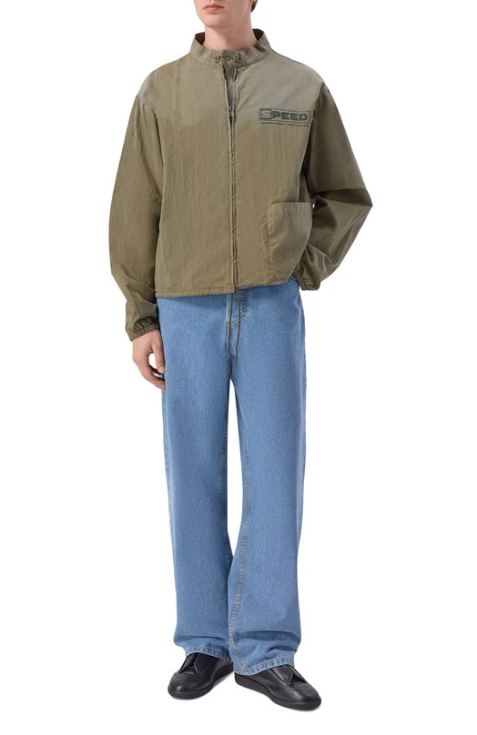 Хлопковая куртка Maison Margiela S50AM0651/M35046 Хаки  S50AM0651/M35046 Фото 2