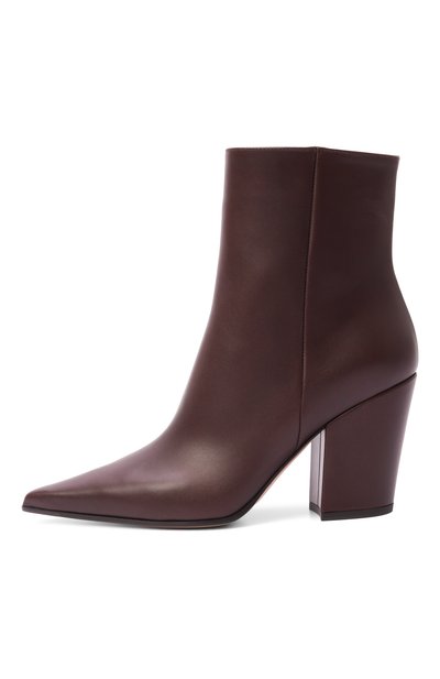 Кожаные ботильоны keinna 85 GIANVITO ROSSI бордового цвета по цене 165000 руб., арт. G72941.85RIC.VGIB0UR, фото 4 Кожаные ботильоны keinna 85 GIANVITO ROSSI, арт. G72941.85RIC.VGIB0UR, фото 4