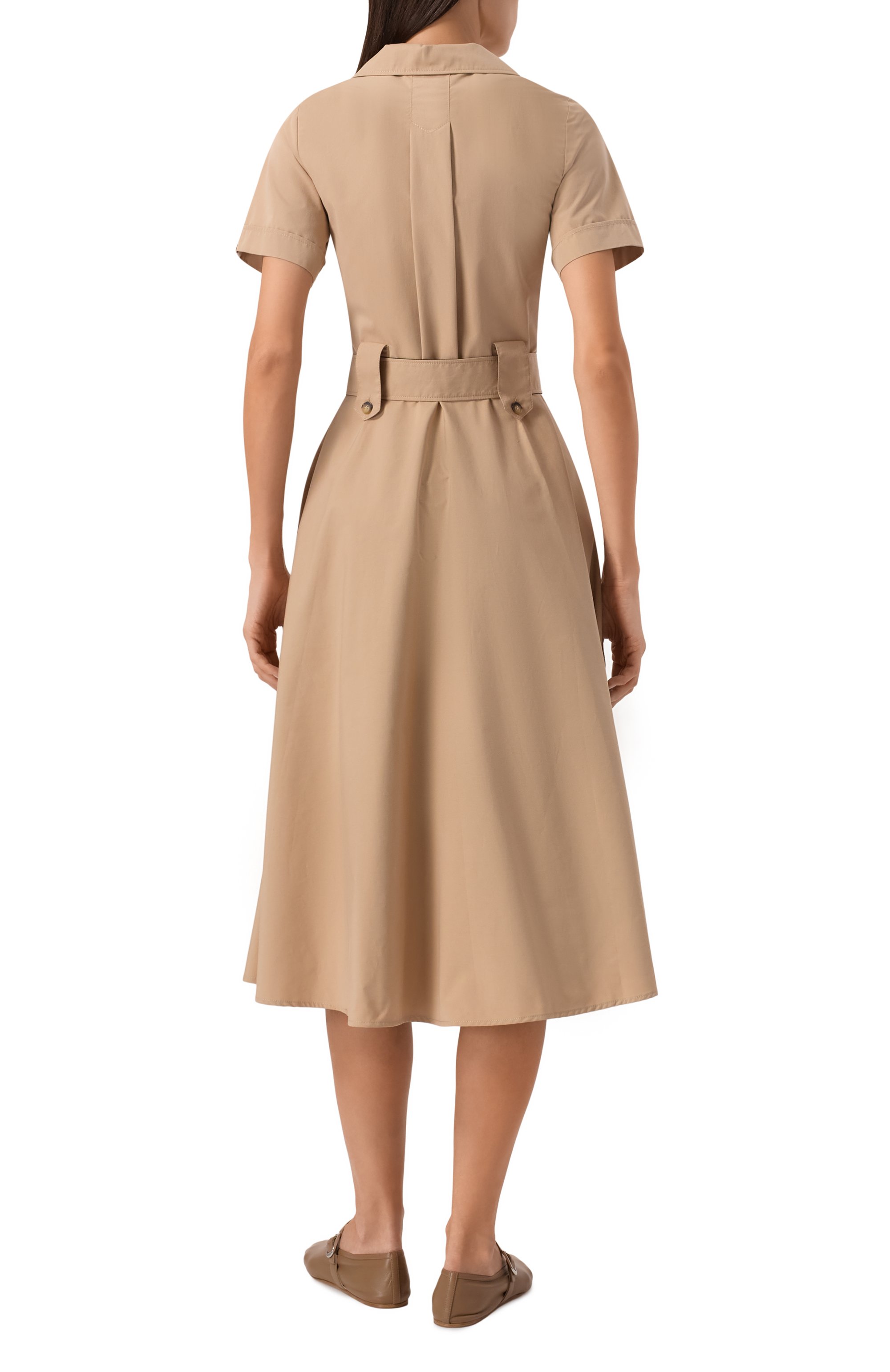 Хлопковое платье BEATRICE .B бежевого цвета по цене 39950 руб., арт. 25FE6482P0P23, фото 4 Хлопковое платье BEATRICE .B, арт. 25FE6482P0P23, фото 4