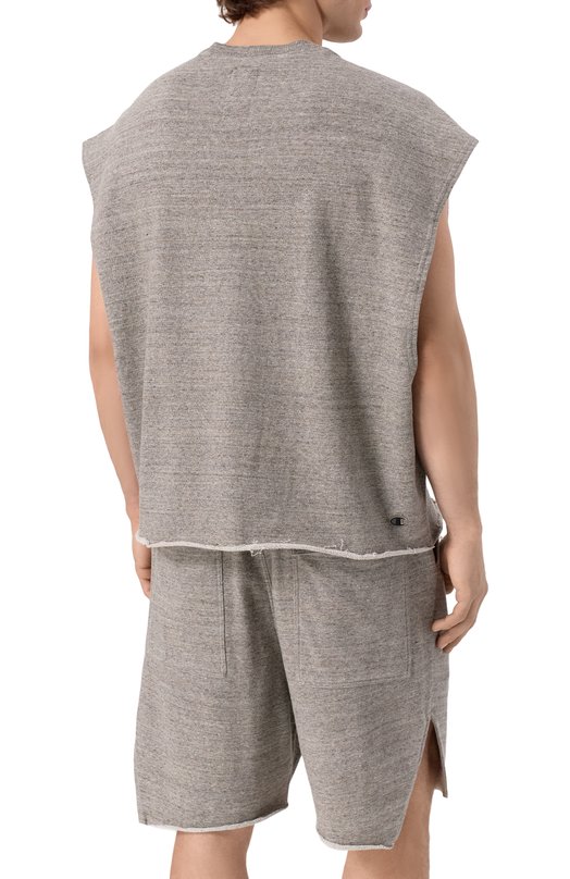 Хлопковая майка Rick Owens x Champion Rick Owens CM01E1667/CHMJ Серый  CM01E1667/CHMJ Фото 4