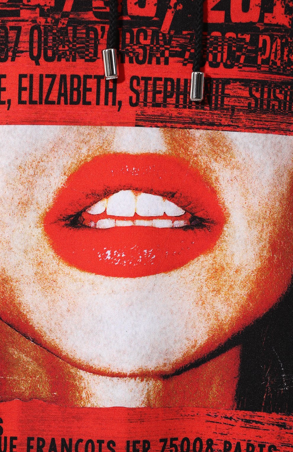 Худи с принтом BALMAIN красного цвета по цене 178500 руб., арт. RF26374/I113, фото 5 Худи с принтом BALMAIN, арт. RF26374/I113, фото 5