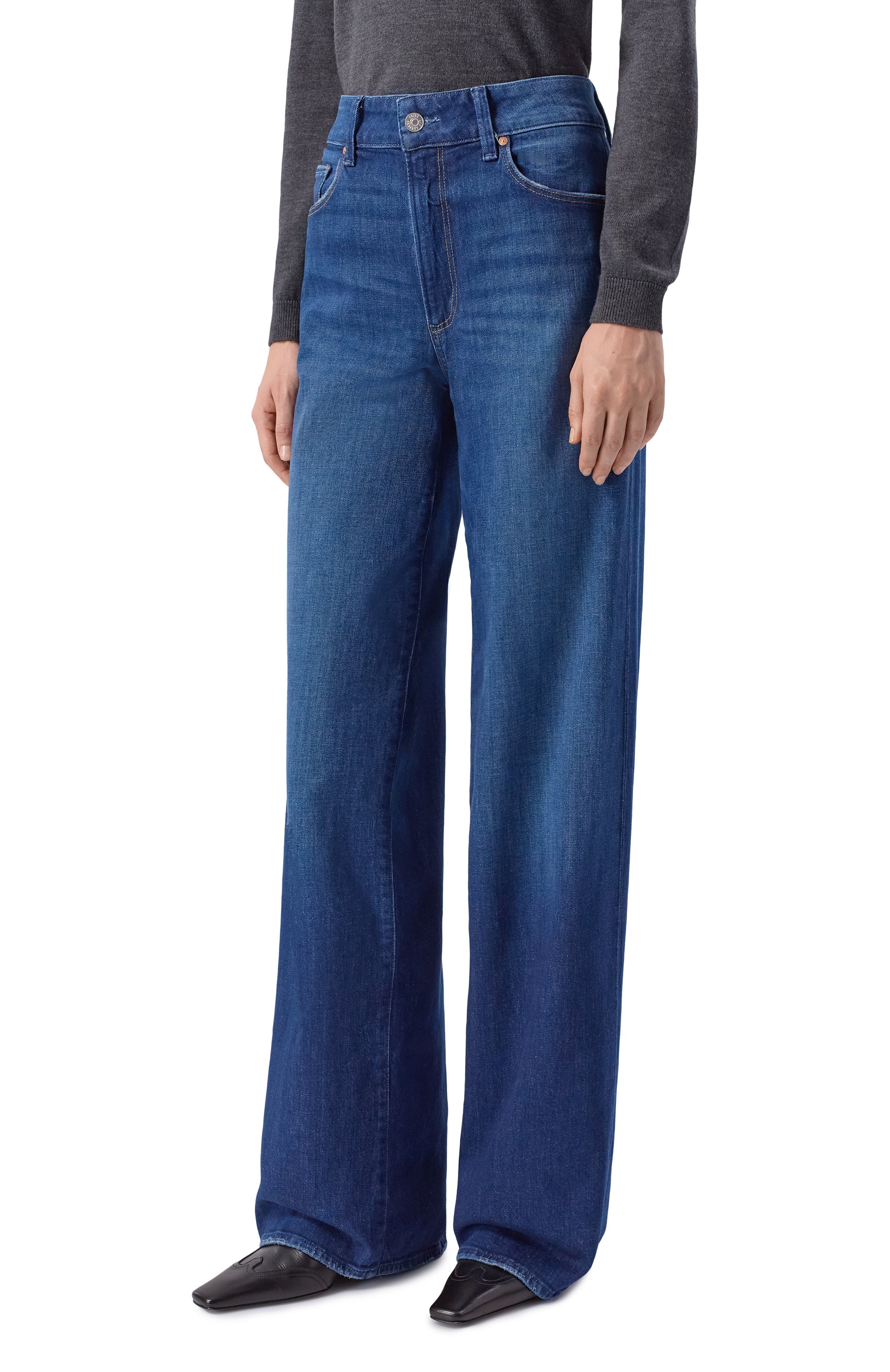 Джинсы sasha PAIGE темно-синего цвета по цене 44000 руб., арт. 1M23B61-C729, фото 3 Джинсы sasha PAIGE, арт. 1M23B61-C729, фото 3