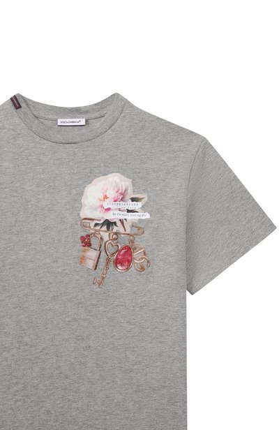 Хлопковая футболка DOLCE & GABBANA, арт. L5JTNL/G7QNU, фото 3