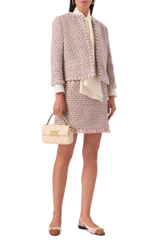 Сумка Quiltie 67 small Valentino 7W2B0R96/XCA Кремовый  7W2B0R96/XCA Фото 7