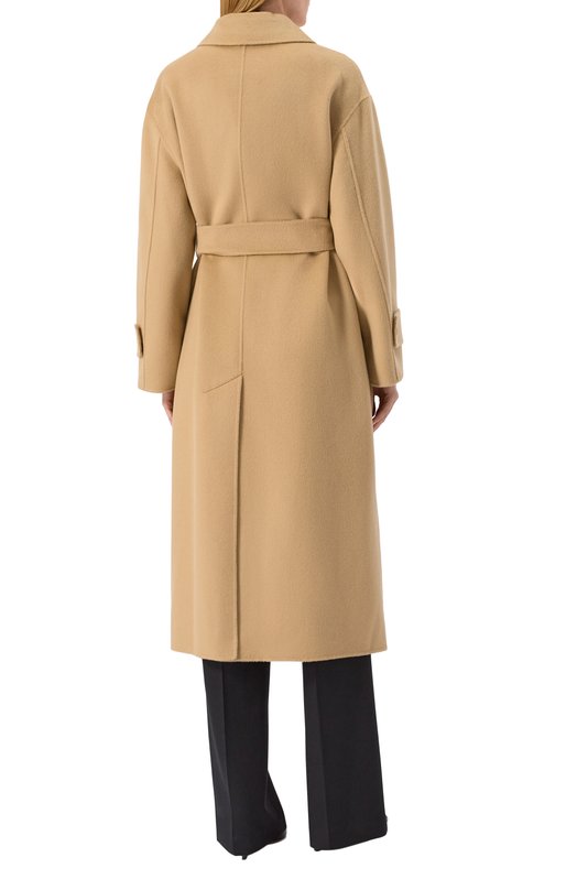 Пальто из шерсти и кашемира Max Mara Studio 0ZI0S0 Бежевый  0ZI0S0 Фото 4