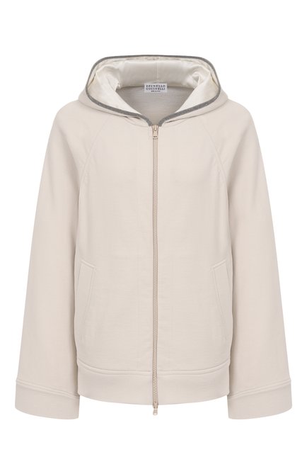 Женский хлопковая толстовка BRUNELLO CUCINELLI, арт. MN05NS0406