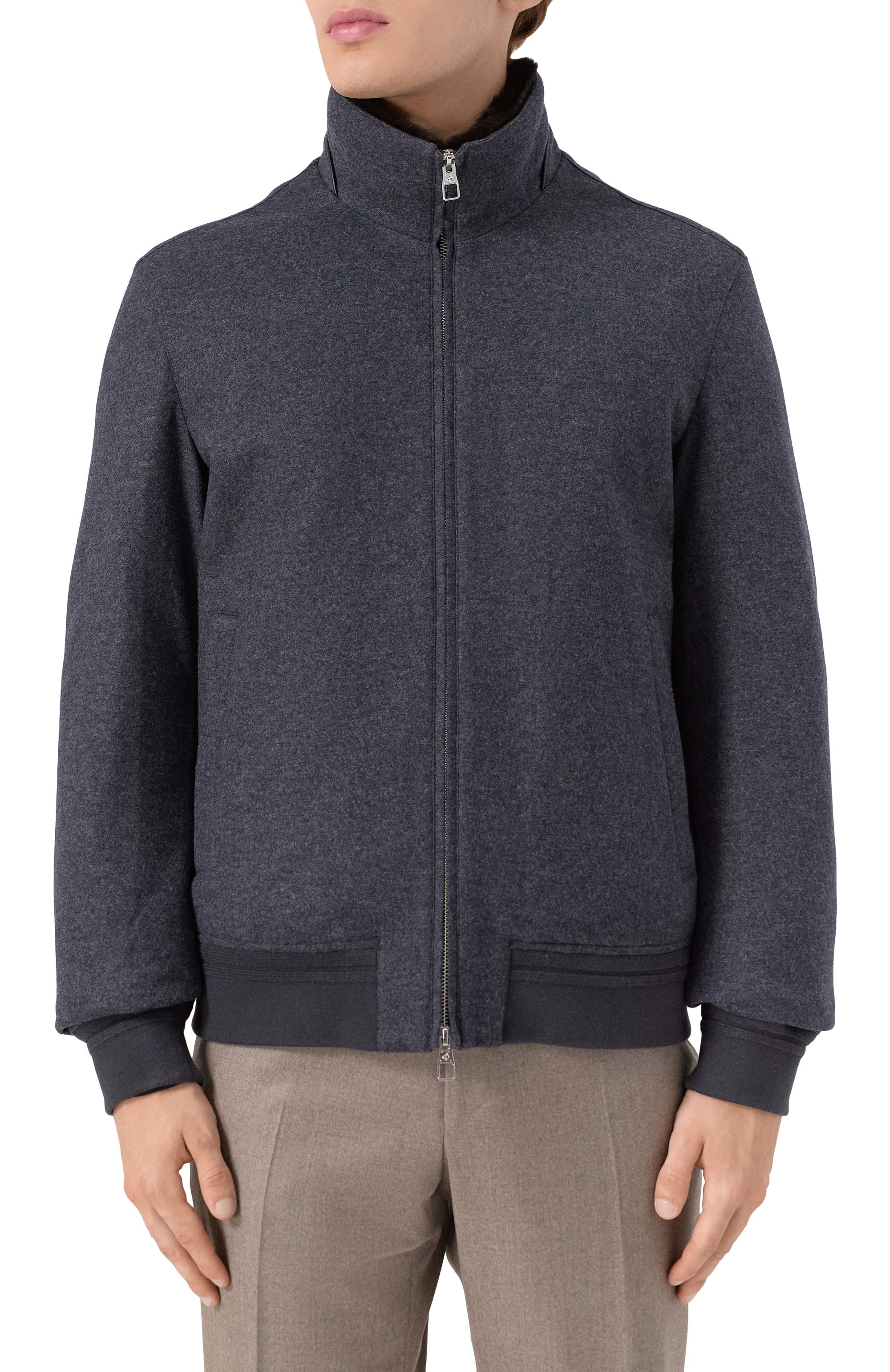 Бомбер с воротником из кролика MONTECORE, арт. F09MUCX932P/331, фото 3