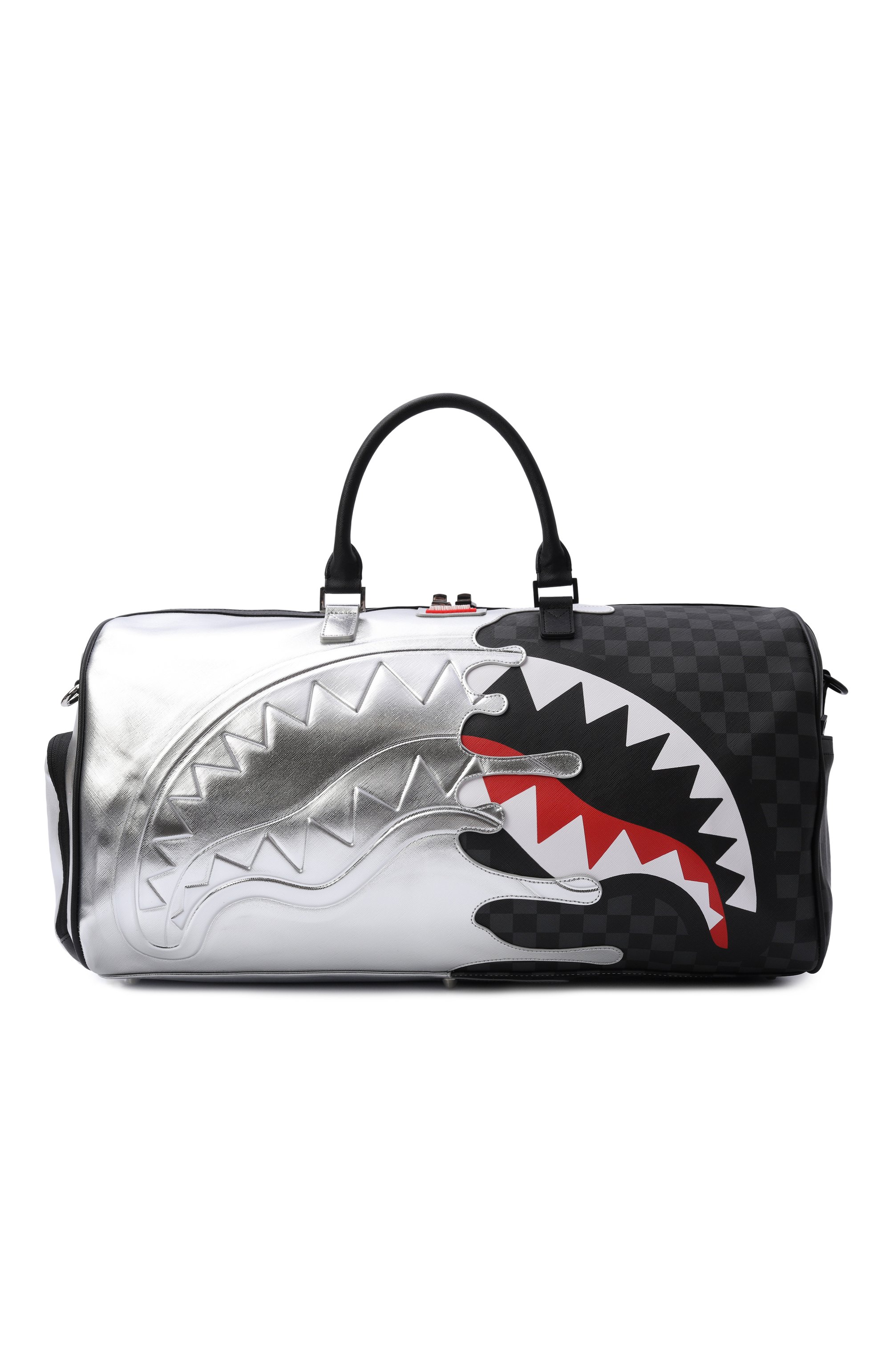 Дорожная сумка silver side drip black check SPRAYGROUND, арт. 910D8924NSZ/SILVER SIDE DRIP BLACK CHECK LARGE DUF, фото 1