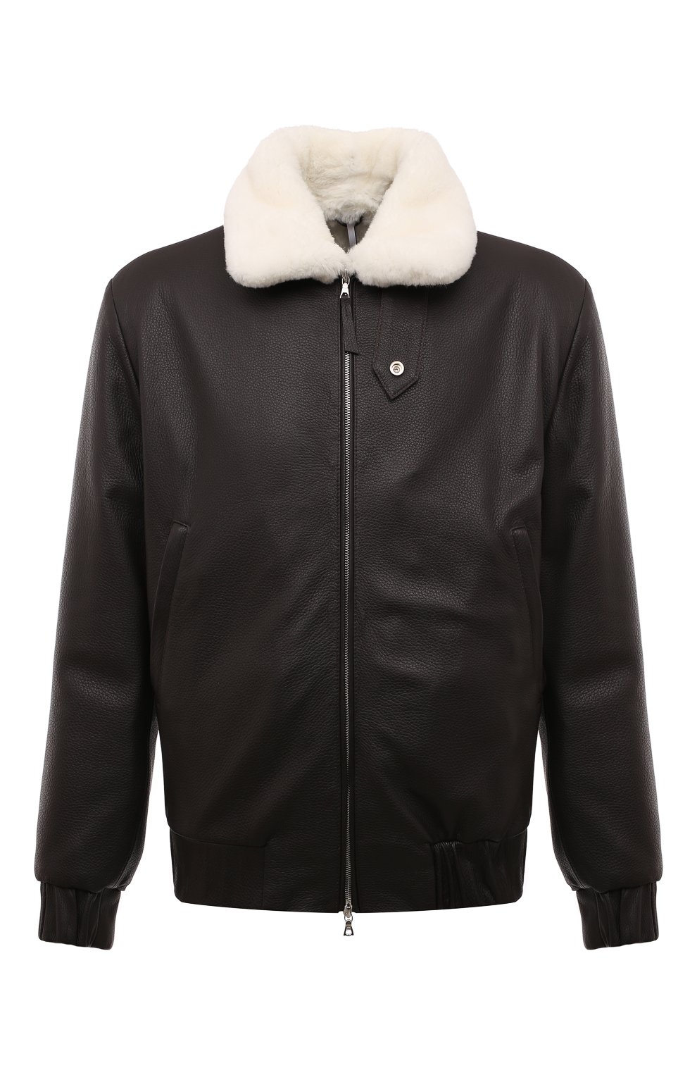 Кожаный бомбер с воротником из нутрии FURLAND, арт. 0238014120003200004, фото 1