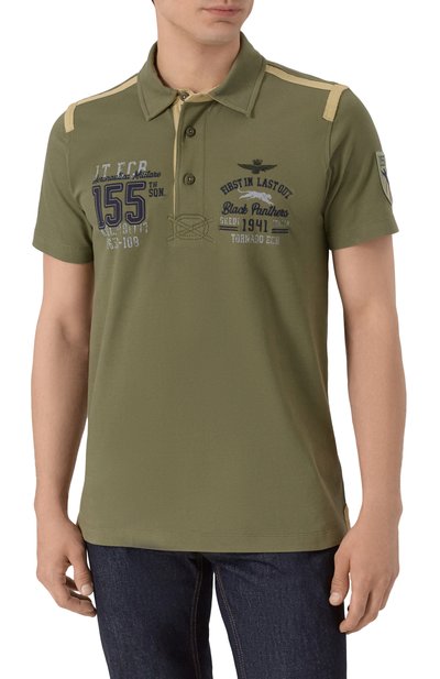 Хлопковое поло AERONAUTICA MILITARE, арт. 251P01860P173, фото 3