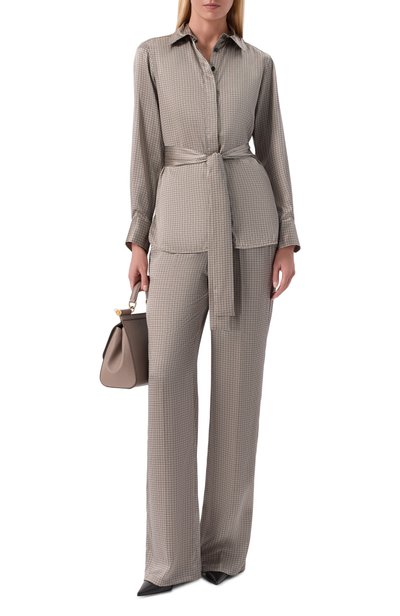 Женские атласные брюки KITON, арт. D48122K0584I