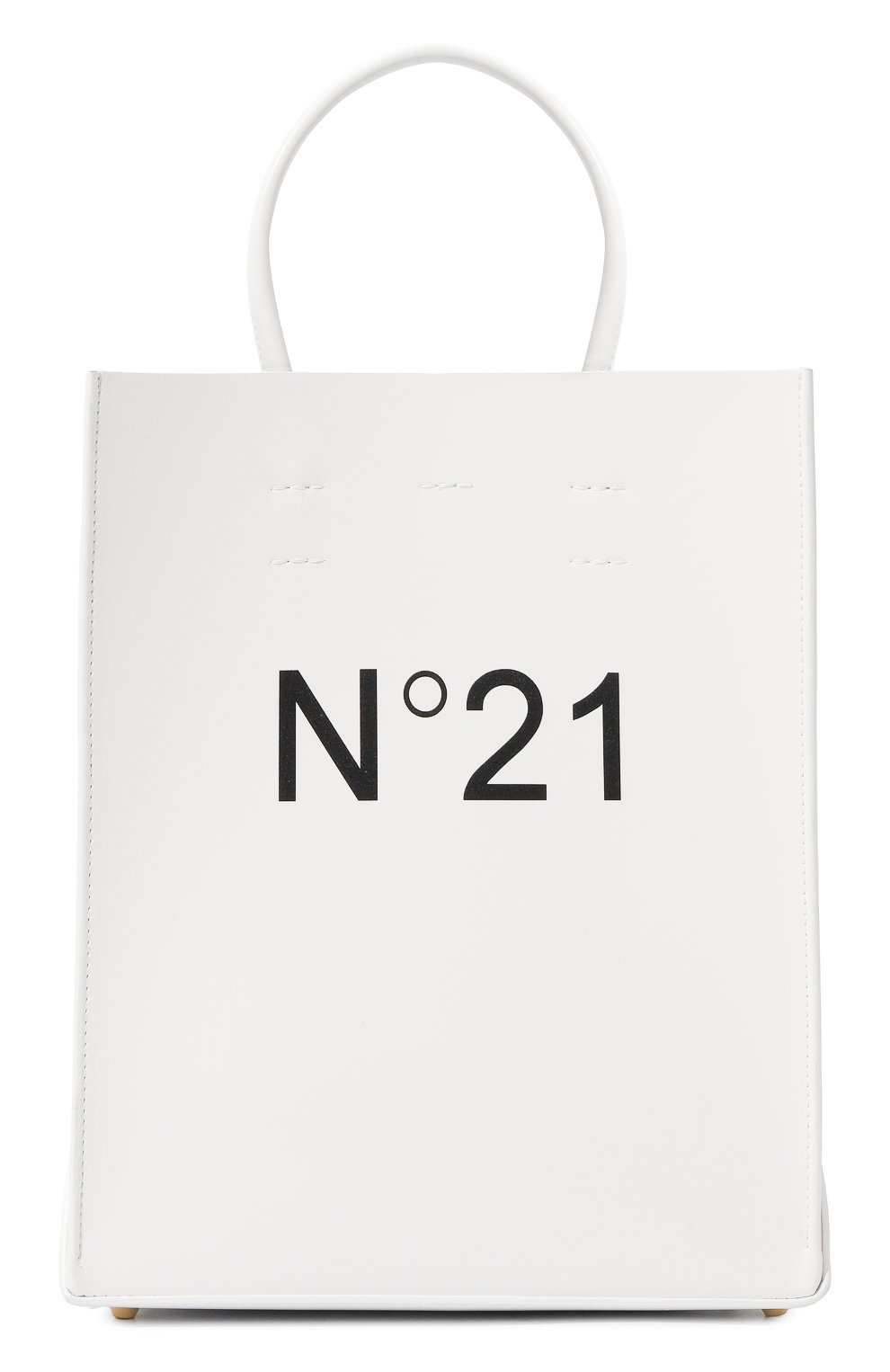 Сумка-тоут N21 белого цвета по цене 59250 руб., арт. 24IBP0178, фото 1 Сумка-тоут N21, арт. 24IBP0178, фото 1
