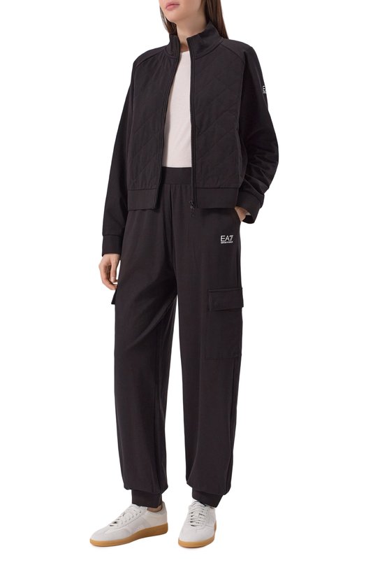 Хлопковый костюм EA7 7W000669/AF13135 Чёрный 7W000669/AF13135