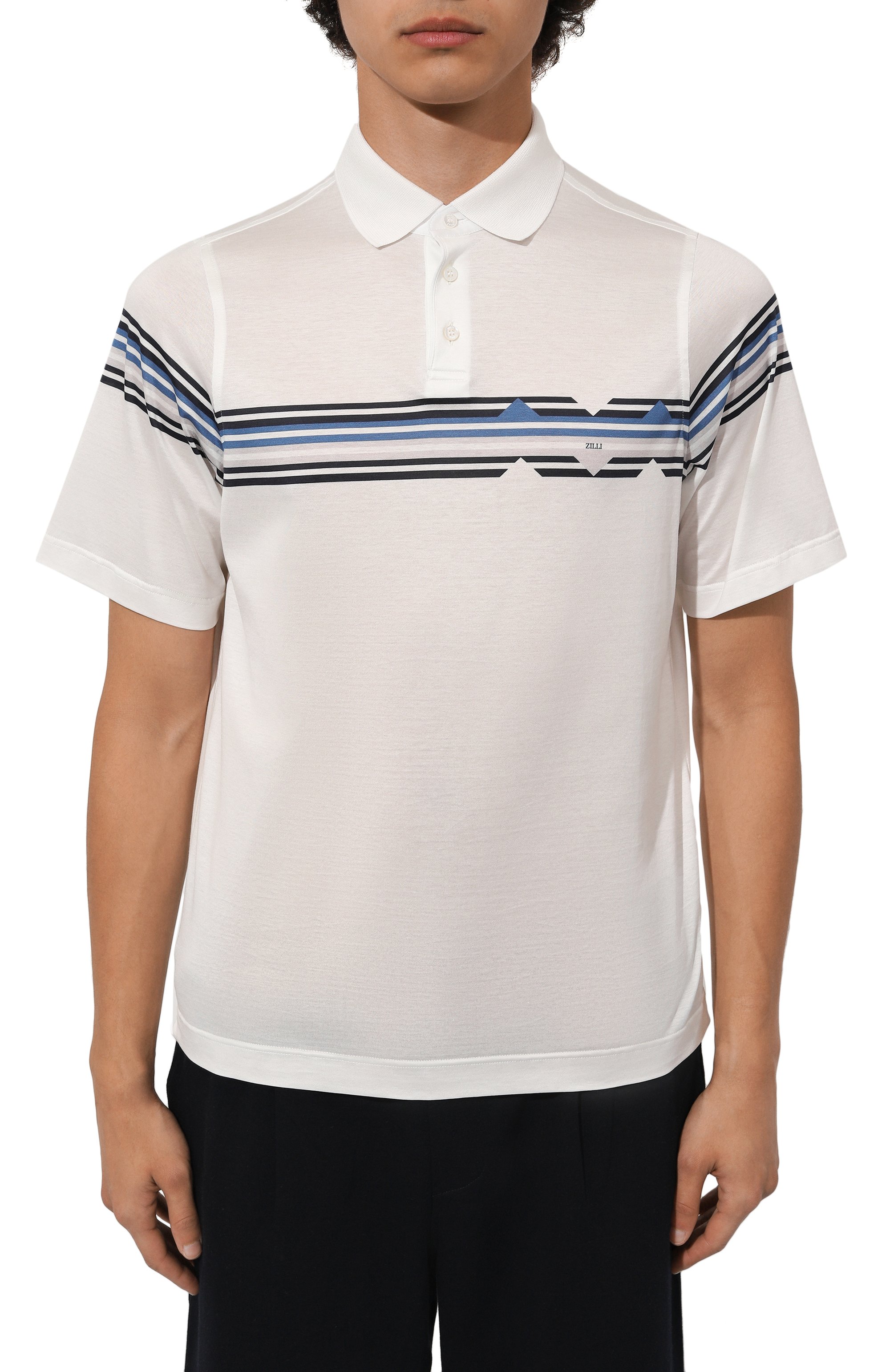Хлопковое поло ZILLI, арт. KBP002M0110VZLF59, фото 3
