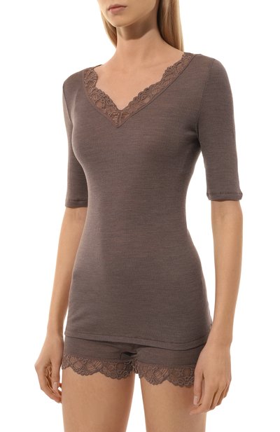 Футболка из шерсти и шелка HANRO, арт. 070913, фото 3