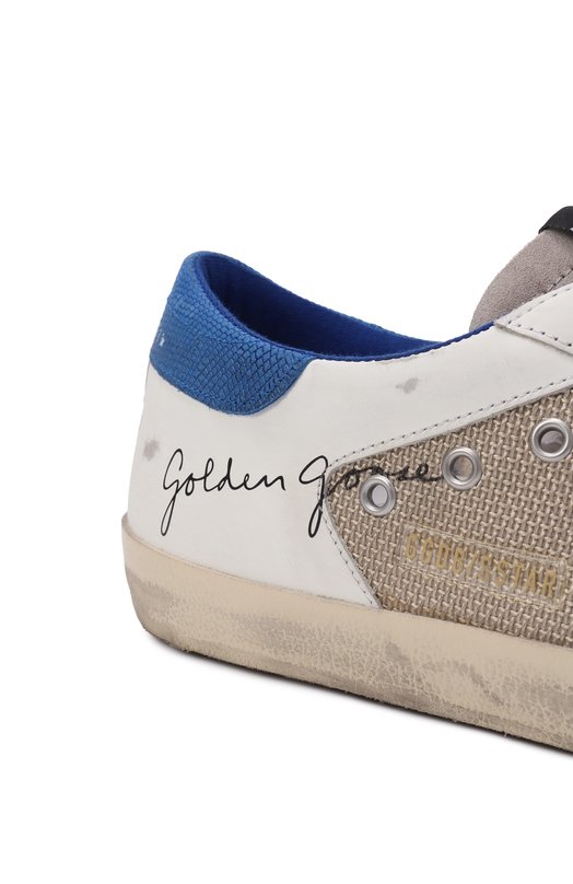 Комбинированные кеды Super Star Golden Goose Deluxe Brand GMF00103.F006815 Белый  GMF00103.F006815 Фото 7