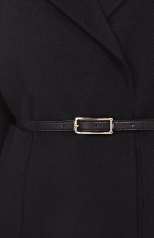 Полупальто из шерсти и шелка Max Mara Studio BLASY Чёрный  BLASY Фото 6