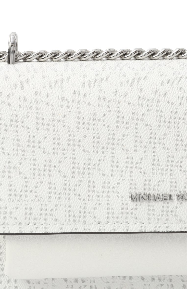 Женская сумка claire large MICHAEL MICHAEL KORS белого цвета, арт. 30R5SC7L3V | Фото 3 (Ремень/цепочка: На ремешке; Размер: large; Материал: Экокожа)