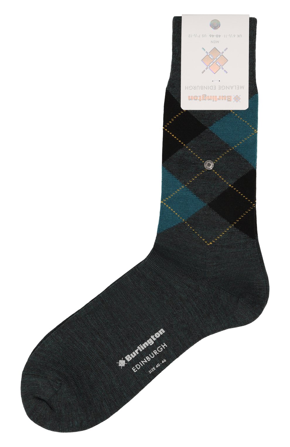 Носки BURLINGTON темно-серого цвета по цене 2780 руб., арт. 21183, фото 1 Носки BURLINGTON, арт. 21183, фото 1