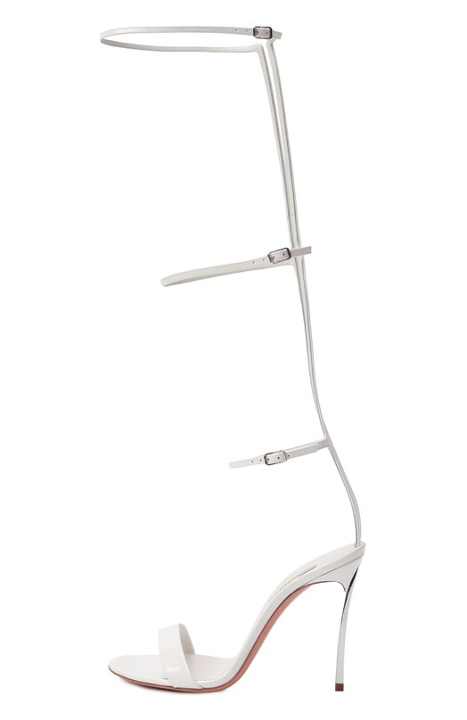 Кожаные босоножки Blade 100 Casadei 1L347J100M/C2327 Белый  1L347J100M/C2327 Фото 4