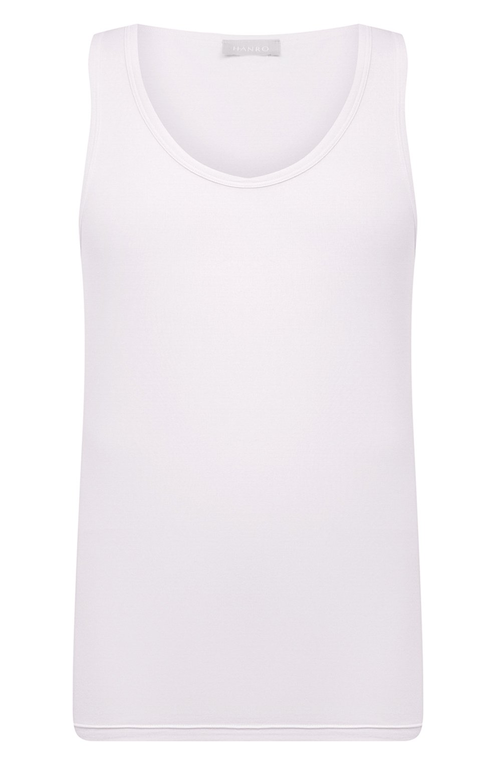 Хлопковая майка HANRO белого цвета по цене 8790 руб., арт. 073087., фото 1 Хлопковая майка HANRO, арт. 073087., фото 1