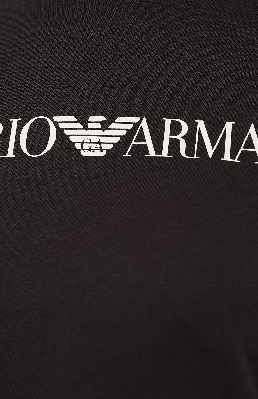 Хлопковая футболка EMPORIO ARMANI темно-синего цвета по цене 11200 руб., арт. 8N2T9C/2J53Z, фото 5 Хлопковая футболка EMPORIO ARMANI, арт. 8N2T9C/2J53Z, фото 5