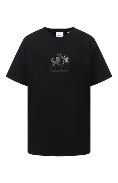 Женская хлопковая футболка BURBERRY, арт. 8042882