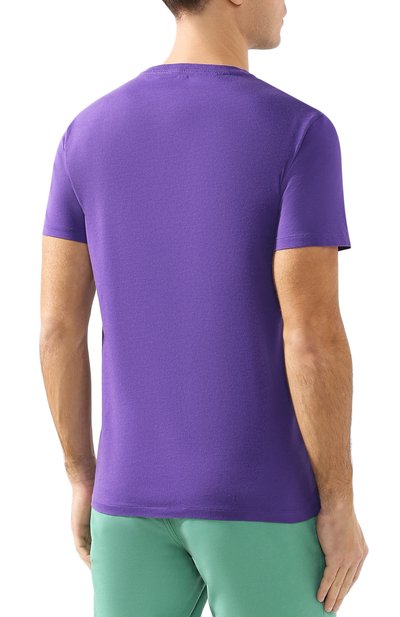 Хлопковая футболка  POLO RALPH LAUREN, арт. 710671438, фото 4