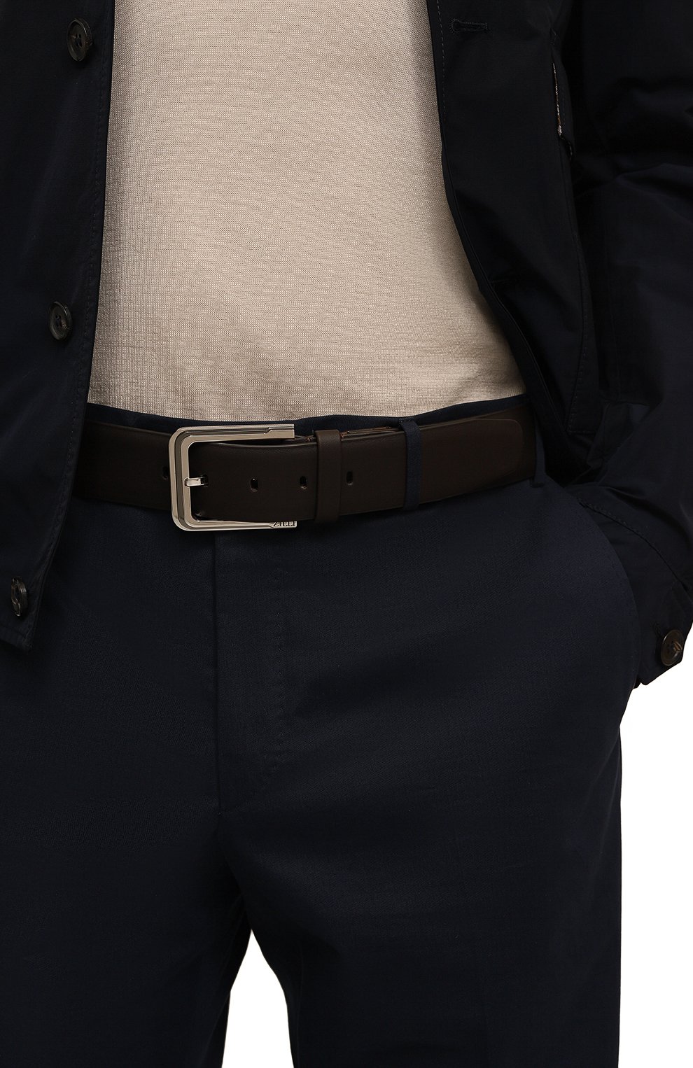 Кожаный ремень ZILLI, арт. B12040M1015VPALRU, фото 2