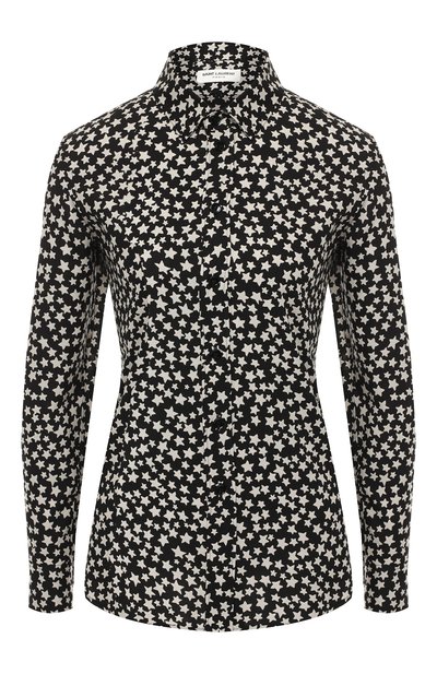 Женская рубашка с принтом SAINT LAURENT, арт. 395733/Y783U