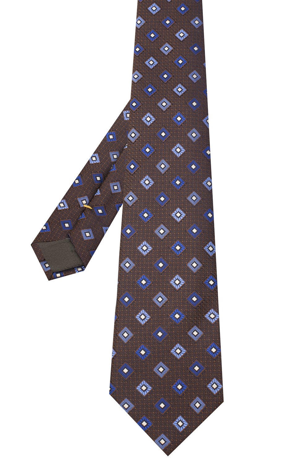 Шелковый галстук CANALI коричневого цвета по цене 11500 руб., арт. 18/HJ02860, фото 2 Шелковый галстук CANALI, арт. 18/HJ02860, фото 2