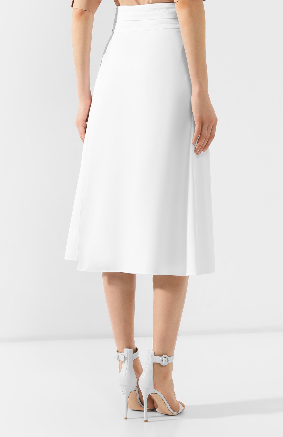 Хлопковая юбка JIL SANDER NAVY, арт. JNWM3501A/JM2434, фото 4