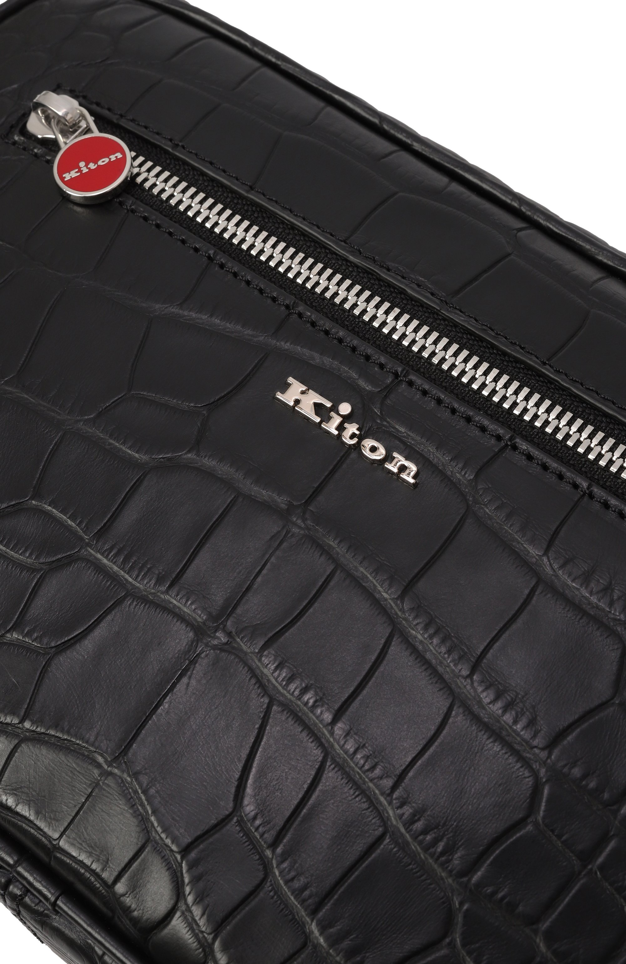 Борсетка из кожи аллигатора KITON, арт. UBA0011N0106801004, фото 3