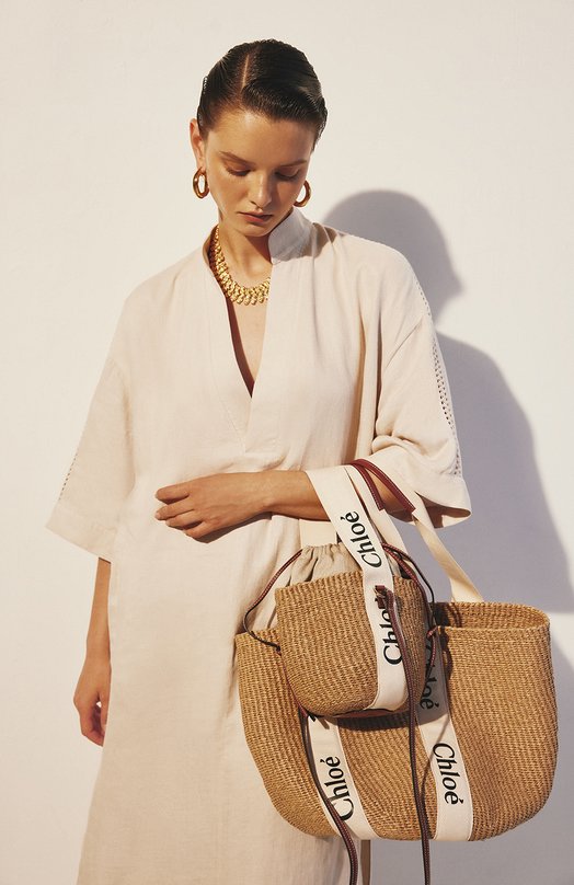 Сумка Woody Chloé CHC22SS380G55 Бежевый  CHC22SS380G55 Фото 6