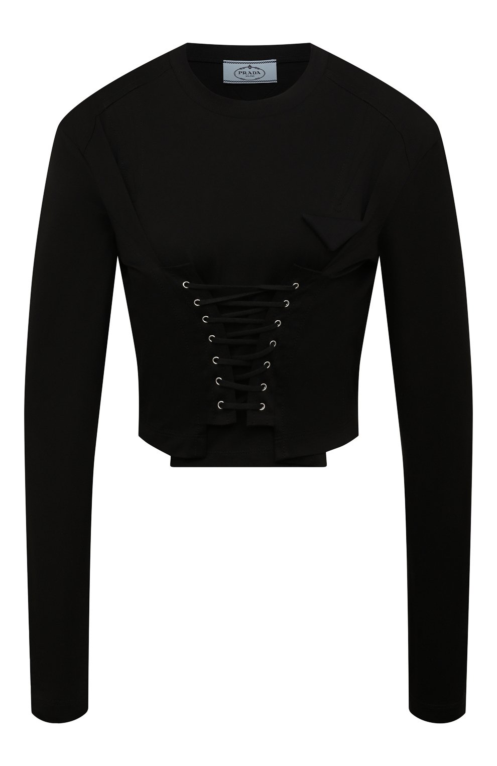 Хлопковый топ PRADA, арт. 34632C-ILK-F0002-221, фото 1