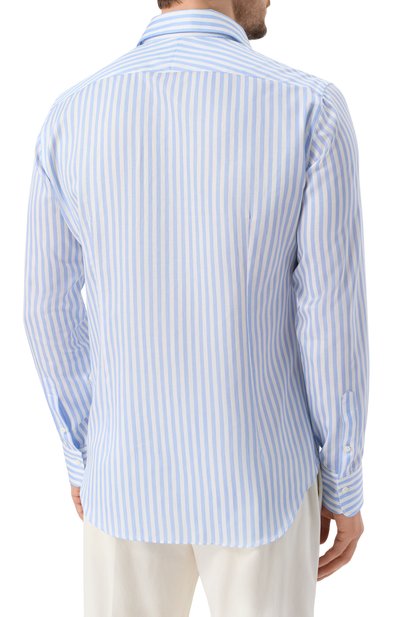 Рубашка из хлопка и льна  ALESSANDRO GHERARDI, арт. D0UBLE/7438, фото 4