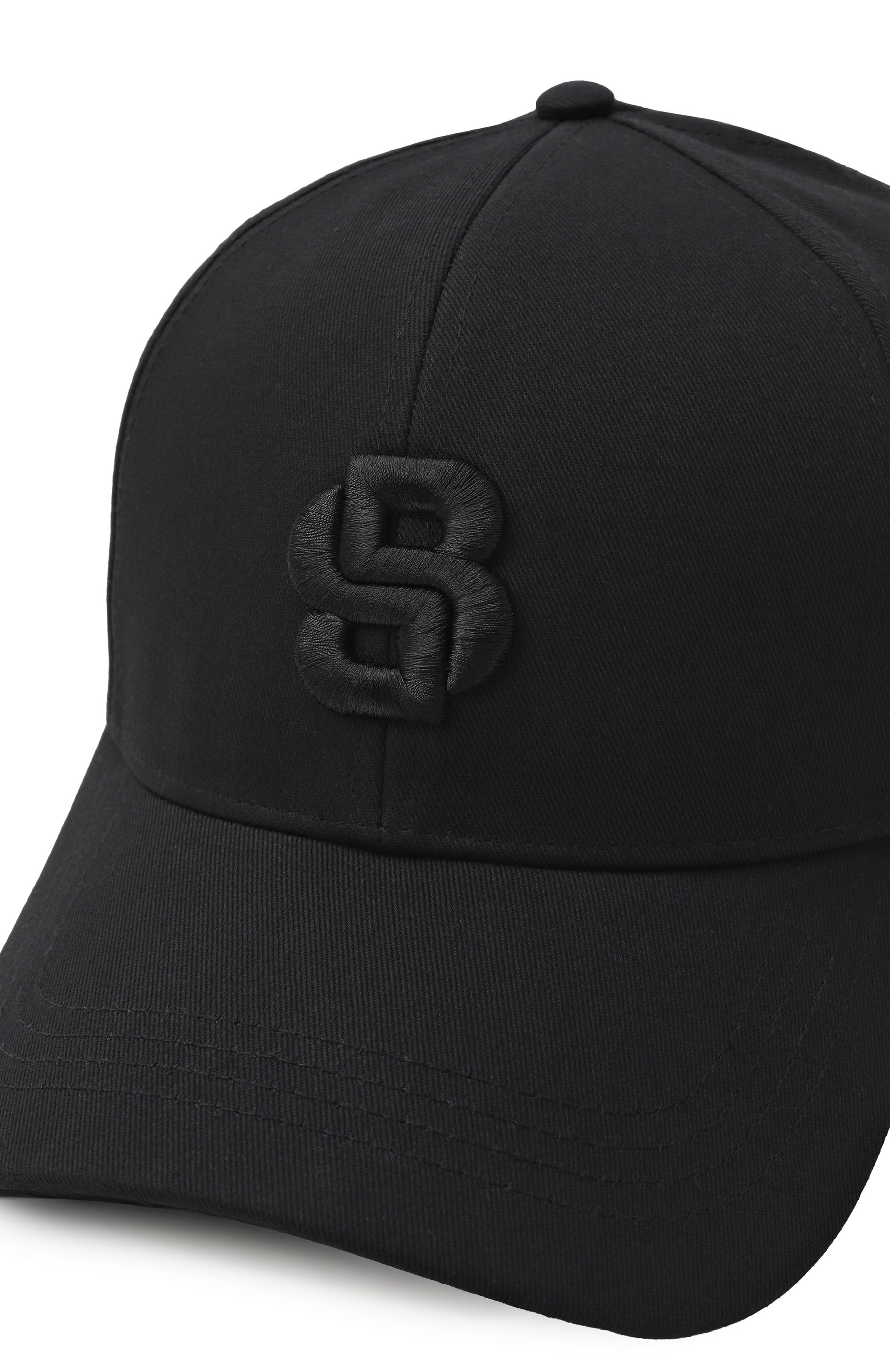 Хлопковая бейсболка BOSS черного цвета по цене 7490 руб., арт. 50533299, фото 3 Хлопковая бейсболка BOSS, арт. 50533299, фото 3