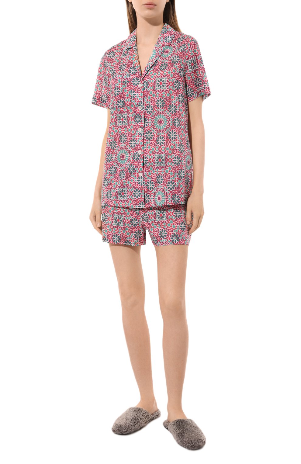 Хлопковая пижама DEREK ROSE розового цвета по цене 26050 руб., арт. 2015-LEDB069, фото 2 Хлопковая пижама DEREK ROSE, арт. 2015-LEDB069, фото 2