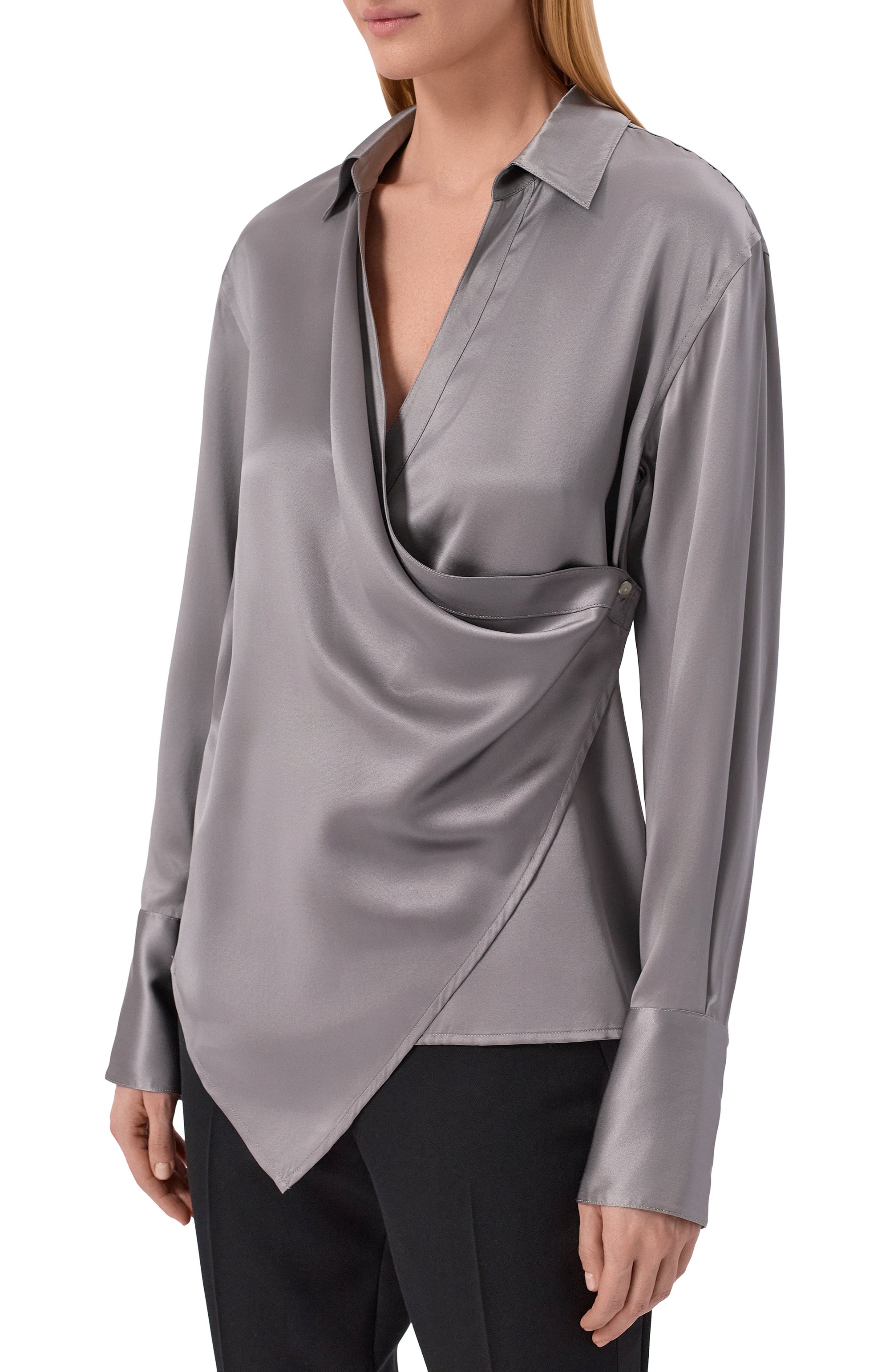 Атласная блузка HELMUT LANG, арт. P06HW511, фото 3