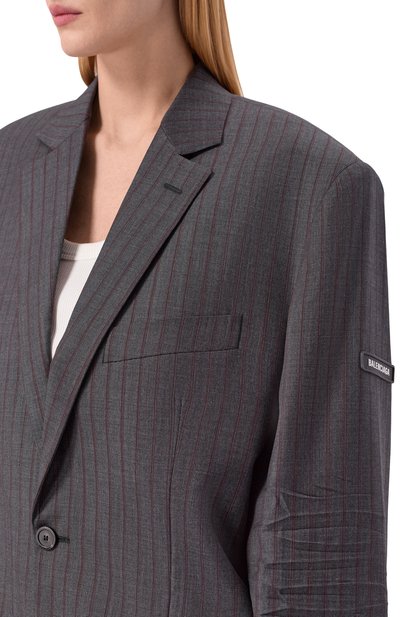 Шерстяной жакет BALENCIAGA, арт. 850771/TPT05, фото 5