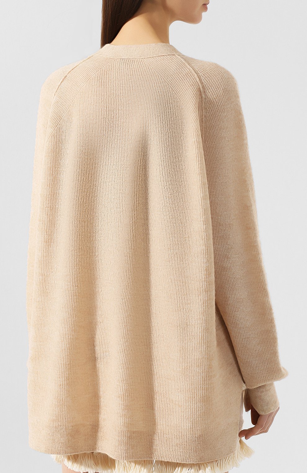 Кардиган ACNE STUDIOS светло-бежевого цвета по цене 28850 руб., арт. A60063, фото 4 Кардиган ACNE STUDIOS, арт. A60063, фото 4