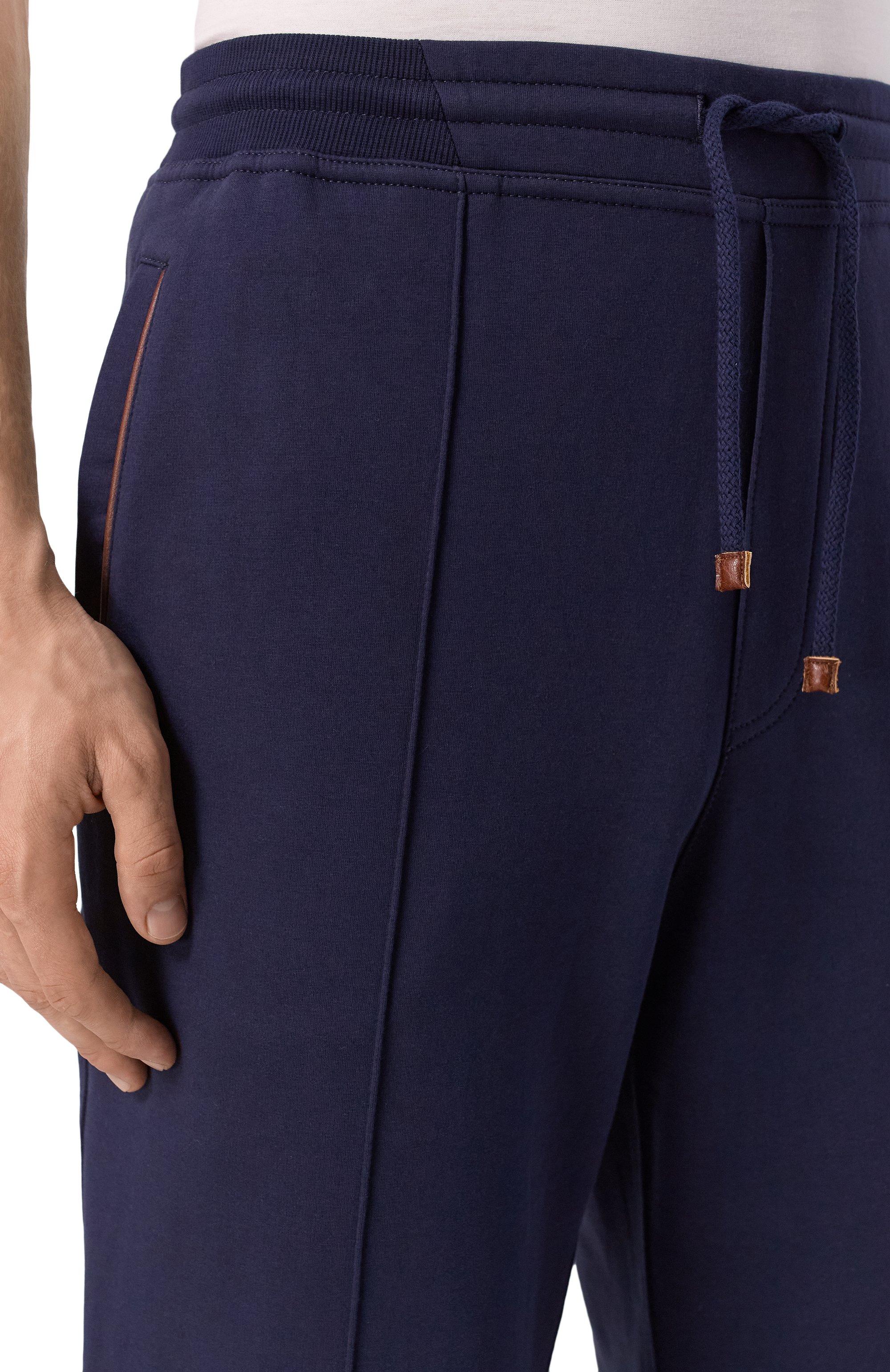 Хлопковые джоггеры BRUNELLO CUCINELLI, арт. MW8633315G, фото 5