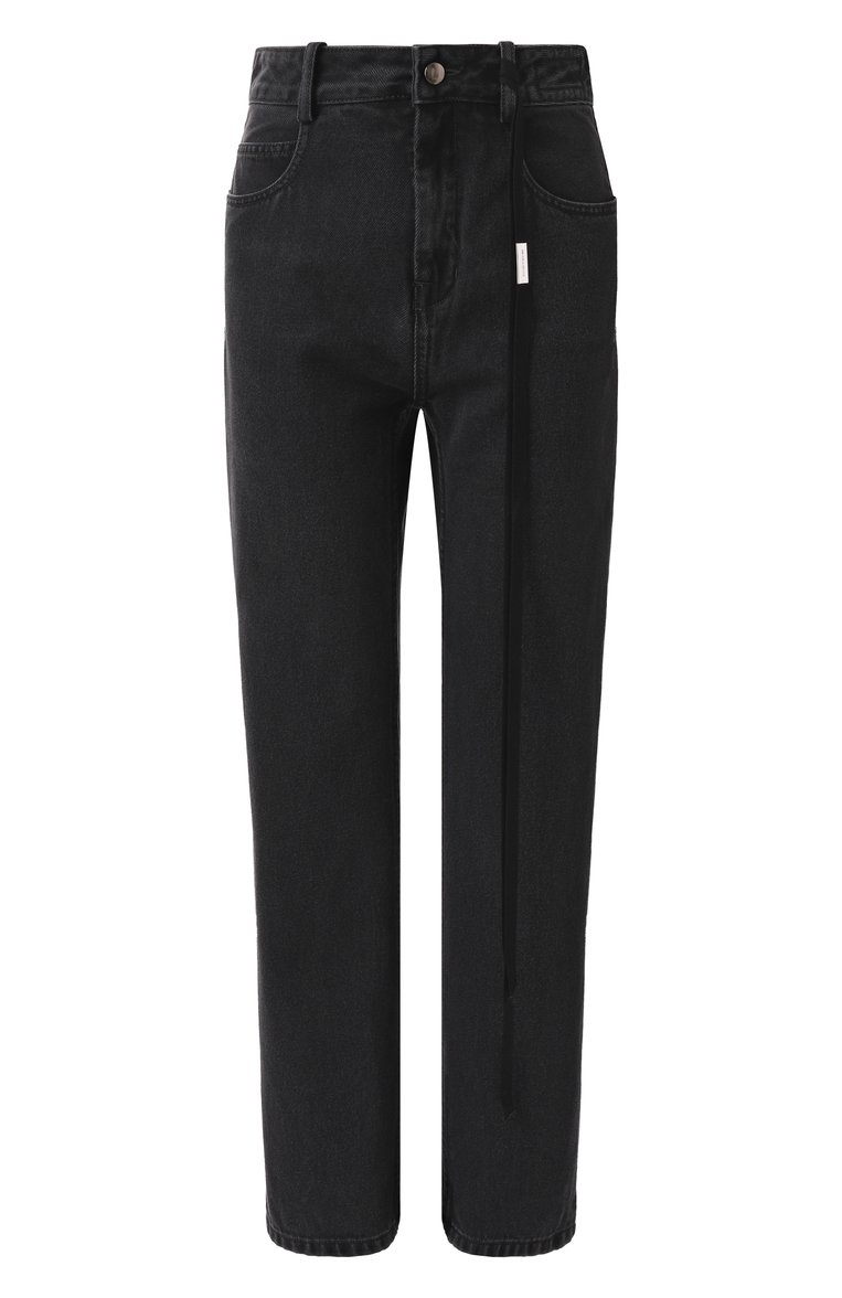 Женские джинсы ANN DEMEULEMEESTER темно-серого цвета, арт. B0011430/FA039 | Фото 1 (Драгоценные камни: Проставлено; Материал сплава: Проставлено; Материал внешний: Деним, Хлопок; Длина (брюки, джинсы): Укороченные; Силуэт Ж (брюки и джинсы): Прямые; Стили: Гранж; Кросс-КТ: Деним)