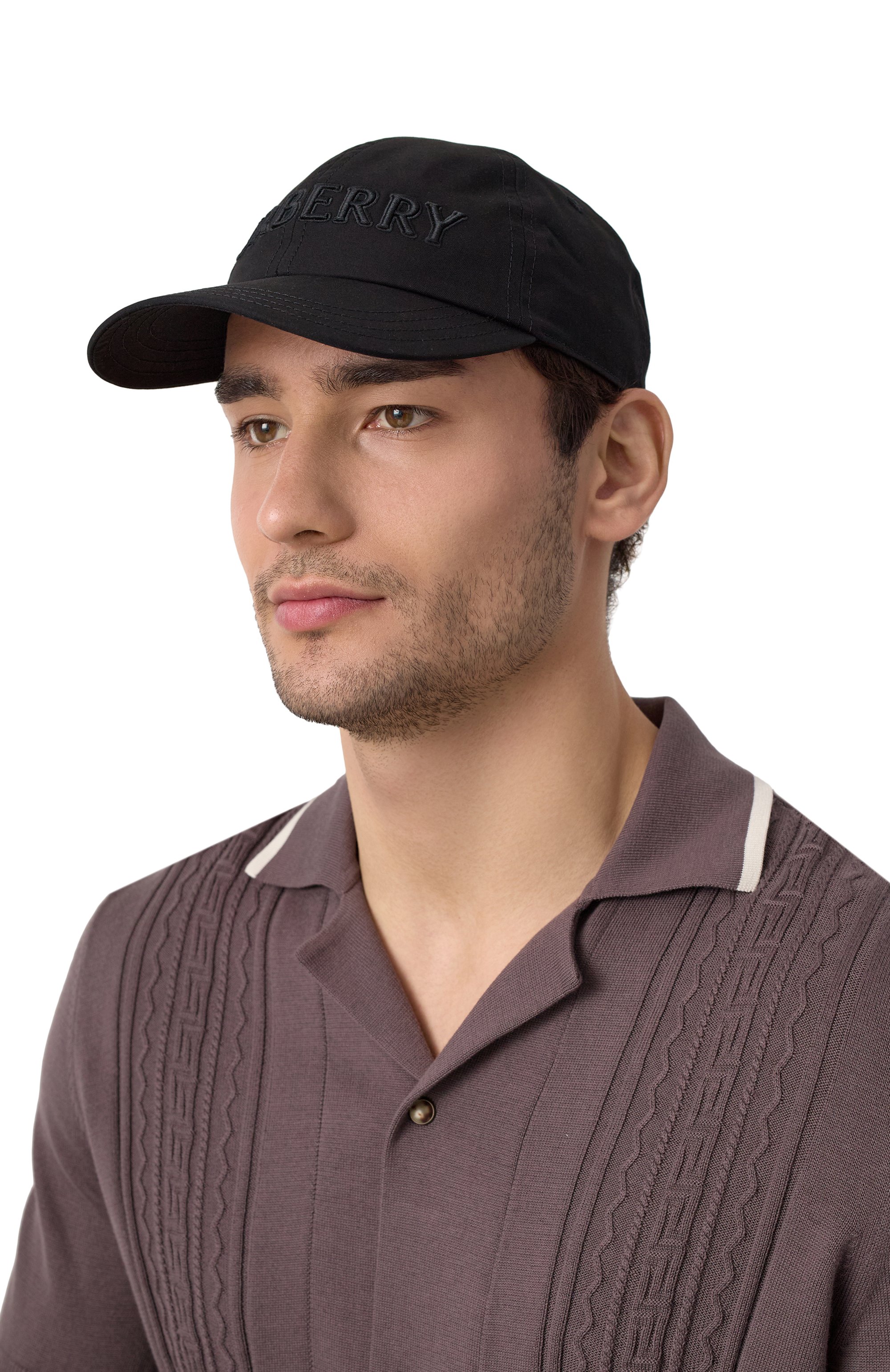 Хлопковая бейсболка BURBERRY черного цвета по цене 42850 руб., арт. 8108829, фото 2 Хлопковая бейсболка BURBERRY, арт. 8108829, фото 2