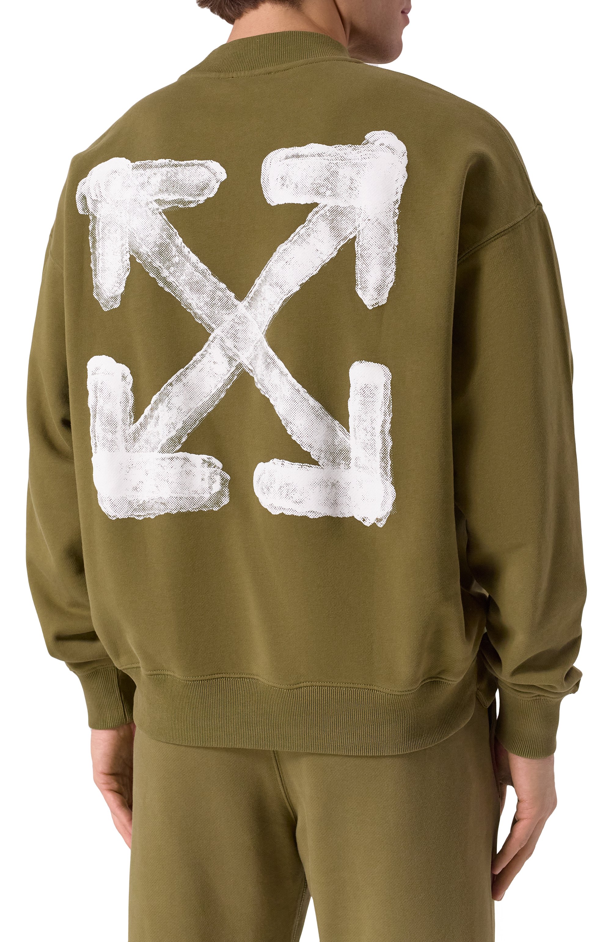 Хлопковый свитшот OFF-WHITE, арт. 0MBA054S25FLE004, фото 4