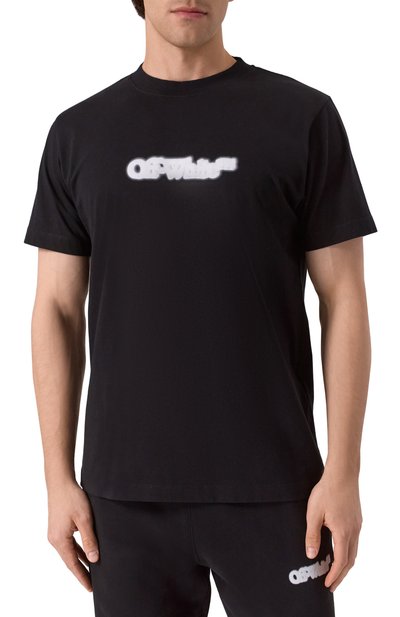 Хлопковая футболка OFF-WHITE, арт. 0MAA027S25JER00B, фото 3